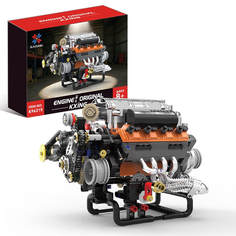 K96215 767PCS V8 Engine Model  - Model Kit V8 Engine ulasan dan harga