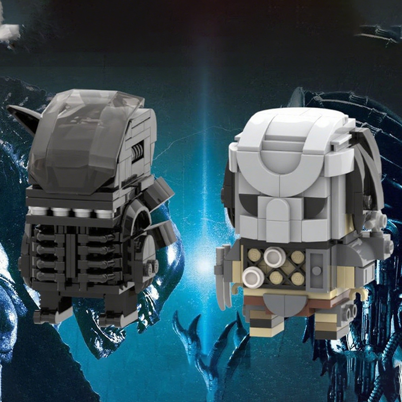 322pcs MOC Predator Vs Alien B - Model Kit Vs Figure ulasan dan harga