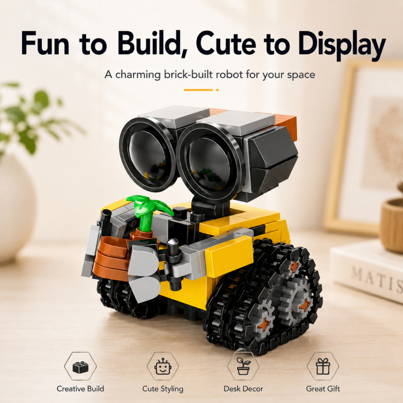Mini Robot Building Blocks Set - Model Kit Accessories ulasan dan harga