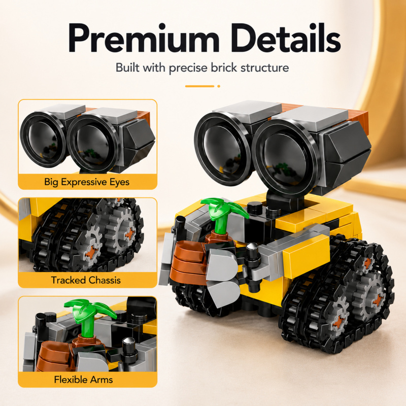 Mini Robot Building Blocks Set - Model Kit Accessories ulasan dan harga