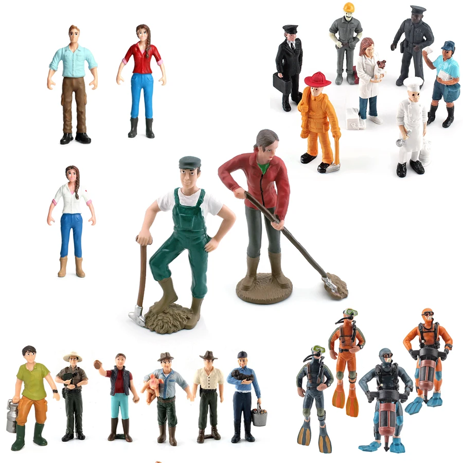 Blue Collar Female Farmer Dive - Model Kit Judge ulasan dan harga