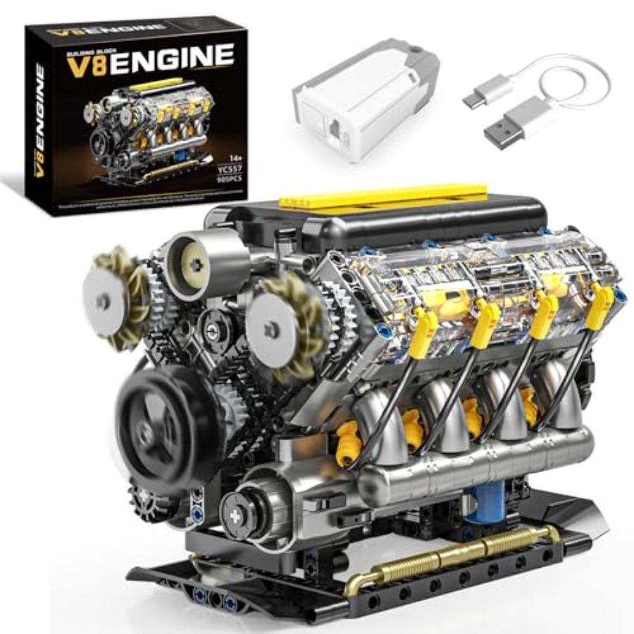 V8 Engine Model Kit that Runs, - Model Kit V8 Engine ulasan dan harga