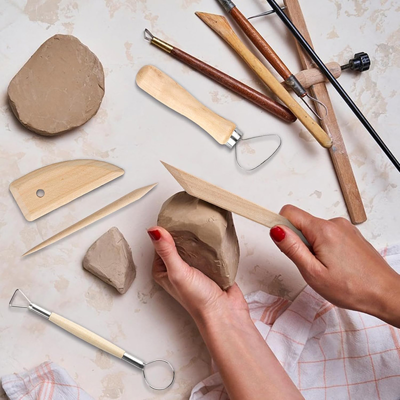 13 Pcs Pottery Clay Sculpting  - Model Kit Tool Set ulasan dan harga