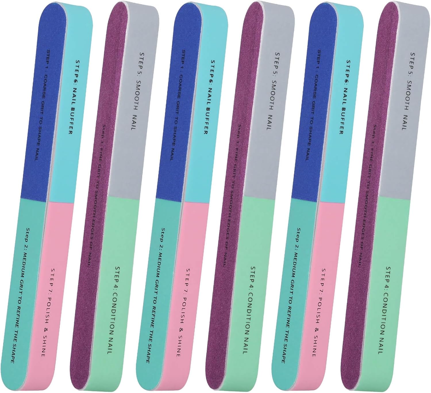 1/5Pcs Nail File Seven Sided P - Sanding Stick Set ulasan dan harga
