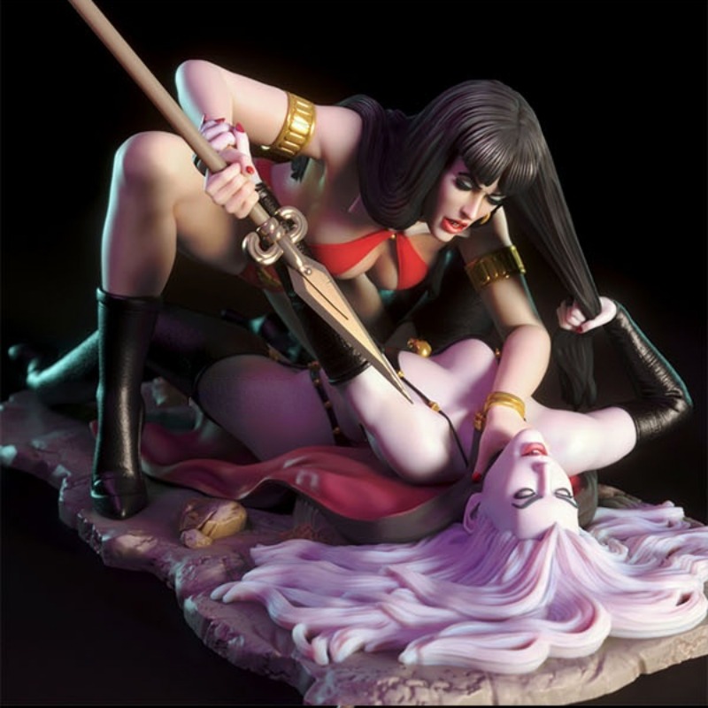 1/24 Scale Vampirella Vs Lady  - Model Kit Vs Figure ulasan dan harga