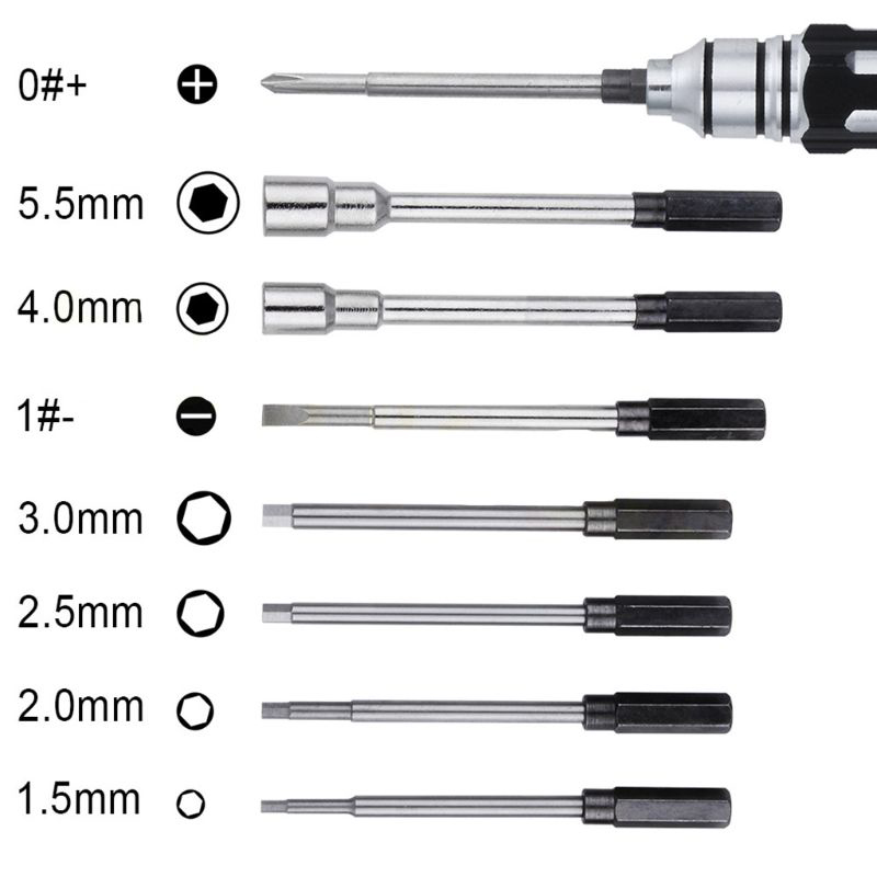 8 in 1 Steel Screwdriver Set H - Model Kit Tool Set ulasan dan harga