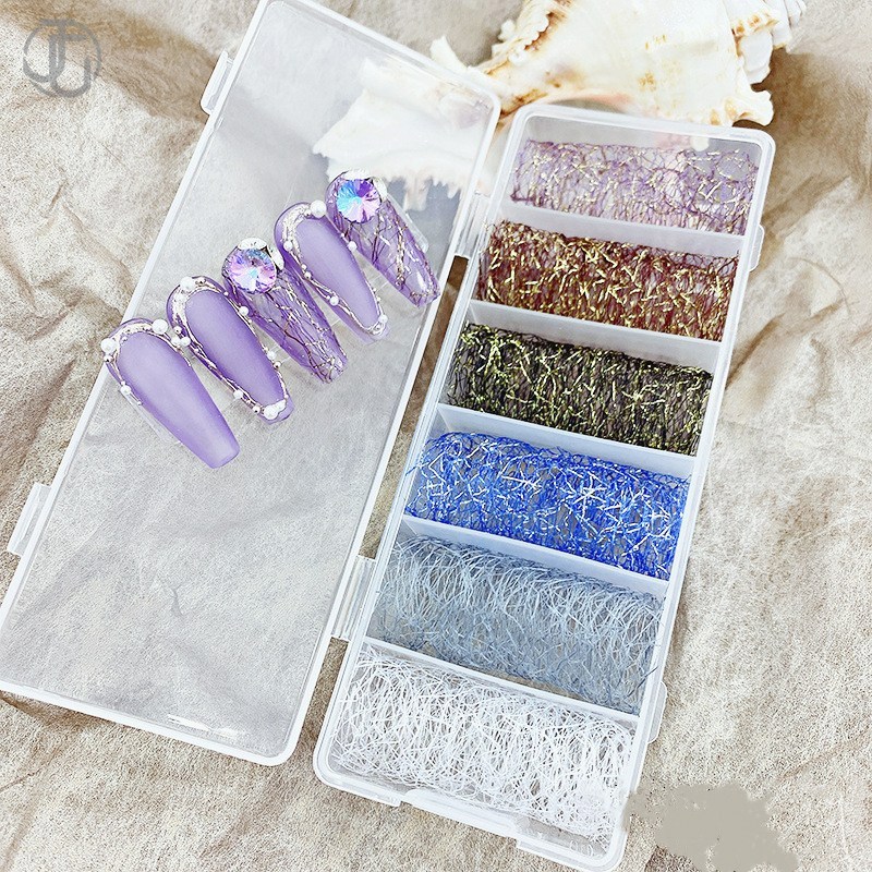 6 rolls Aurora Nail Foils for  - Waterslide Decal Paper ulasan dan harga