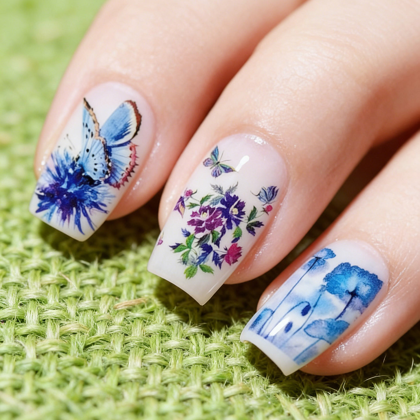 48 Pieces of Nail Art Stickers - Waterslide Decal Paper ulasan dan harga