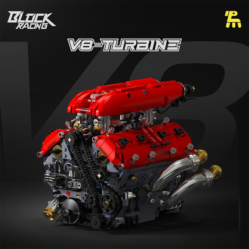 T5011 V8 Turbo Engine Model El - Model Kit V8 Engine ulasan dan harga