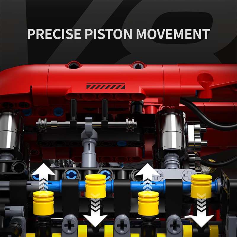 T5011 V8 Turbo Engine Model El - Model Kit V8 Engine ulasan dan harga