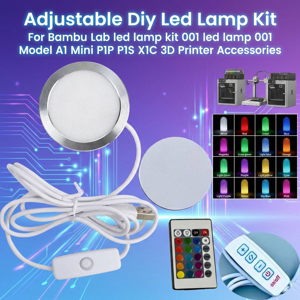 For Bambu Lab Led Lamp Kit Adj - Model Kit Rg ulasan dan harga