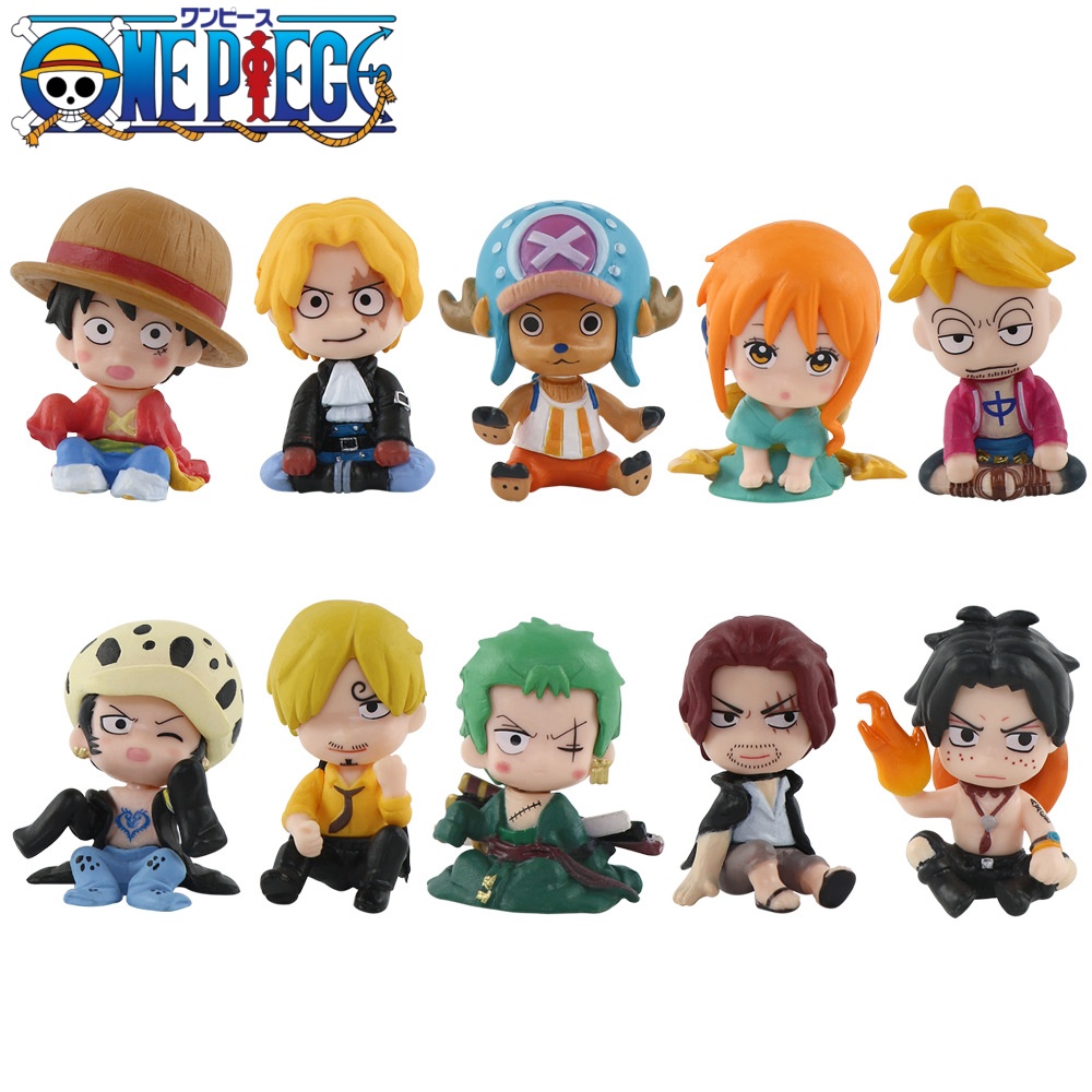 One Piece 10PCS  Figures Set L - Model Kit Judge ulasan dan harga