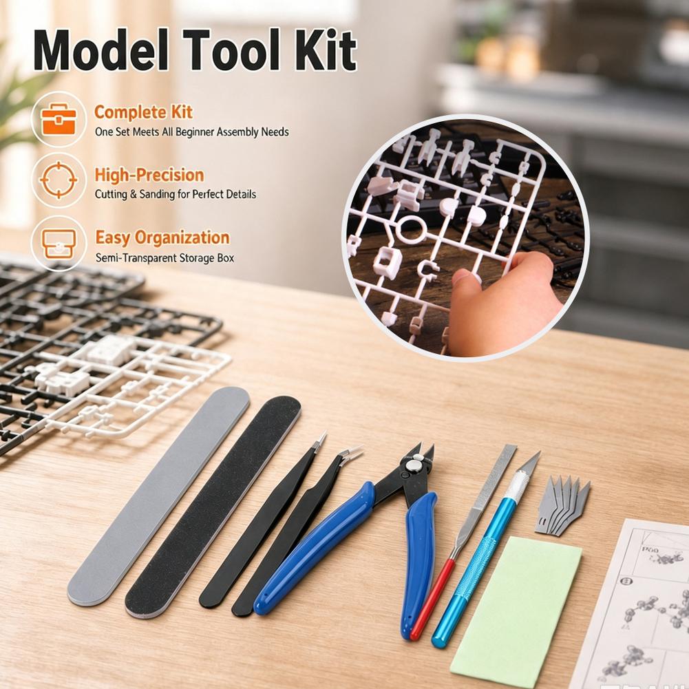14-Piece Model Craft Tool Kit  - Model Kit Nippers ulasan dan harga