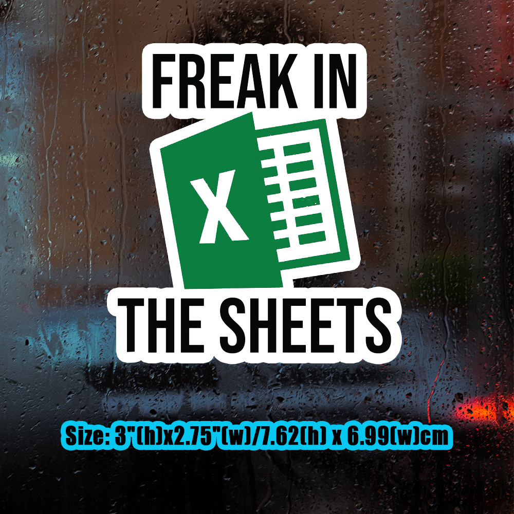Freak In The Sheets Sticker, M - Waterslide Decal Paper ulasan dan harga