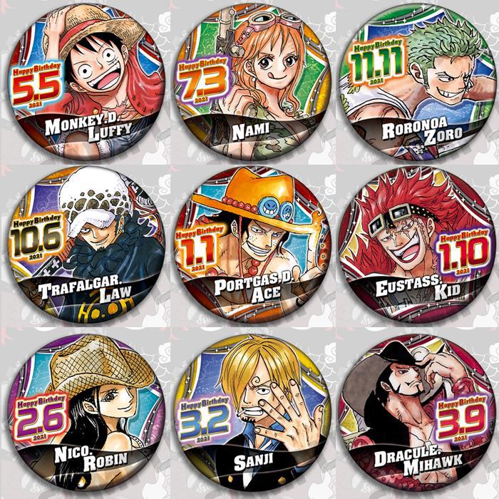 One Piece Anime Badge Pin Set  - Model Kit Accessories ulasan dan harga